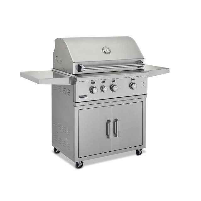 Broilmaster 32-Inch 4-Burner Built-In Gas Grill + Cart