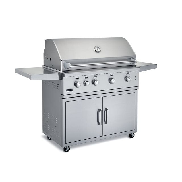 Broilmaster 40-Inch 5-Burner Built-In Gas Grill + Cart