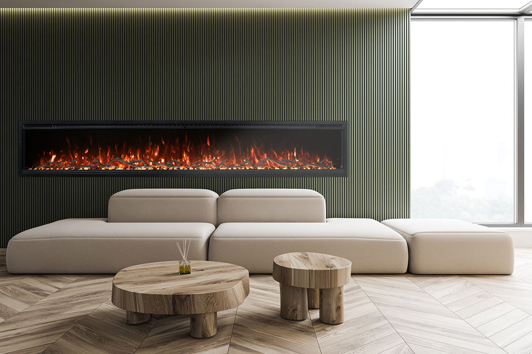 Modern Flames OR76-MULTI Orion Multi 76-Inch Three-Sided Built-In Electric Fireplace