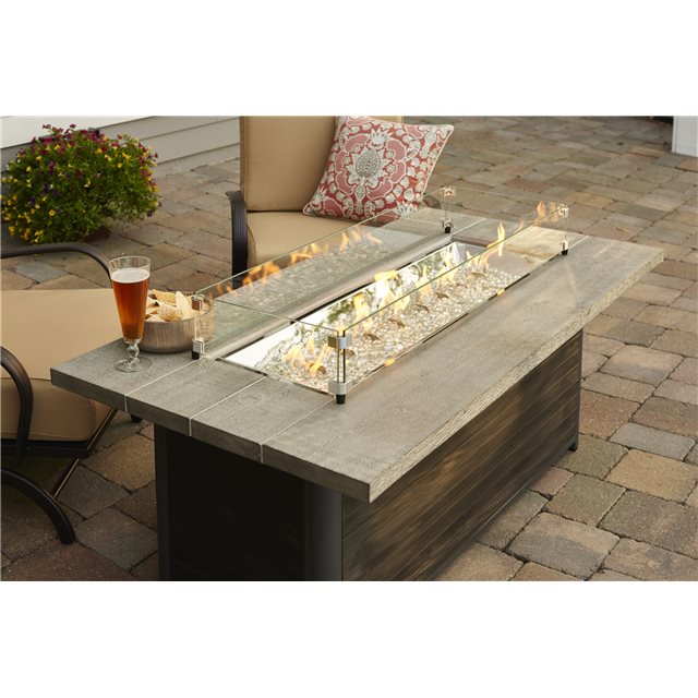Linear Fire Pit Table Cedar Ridge