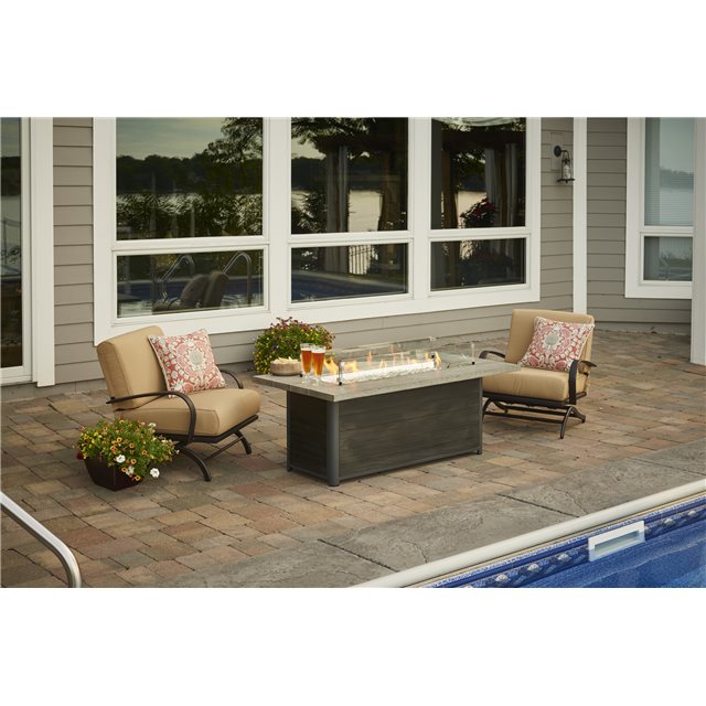 Linear Fire Pit Table Cedar Ridge