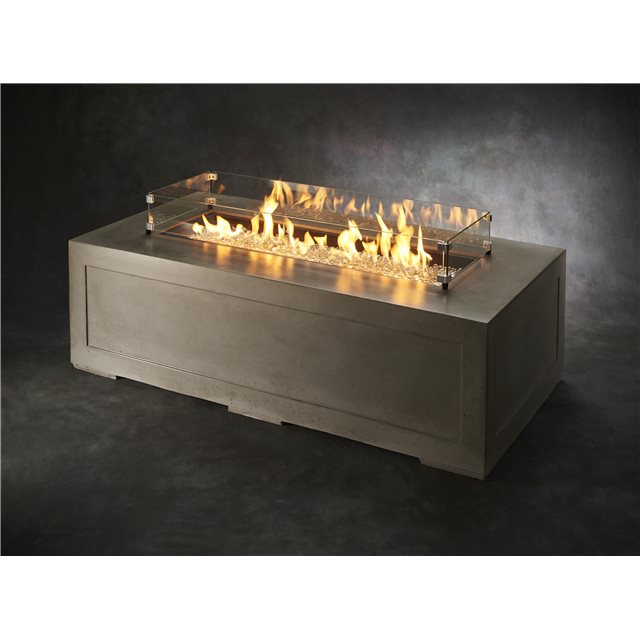 Linear Fire Pit Table Cove Natural Grey