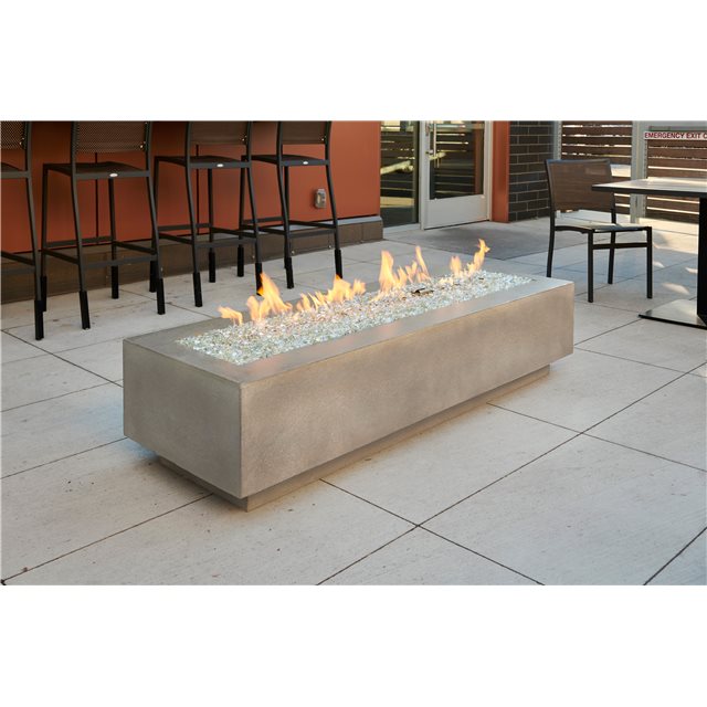 Linear Fire Pit Table 72" Midnight Mist Cove