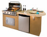 Poly 7'6" BBQ Island with Octagon Bar on Three Sides and Built In BBQ Grill BBQ GRILL KoKoMo Grills LPG  