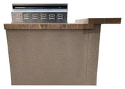 Havana L-Shape BBQ Island With Bar Seating and Built In BBQ Grill 4'x5' BBQ BBQ GRILL KoKoMo Grills   