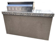 The 5' Maldives BBQ Island with Built In 4 Burner BBQ Grill and Access Door BBQ GRILL KoKoMo Grills   