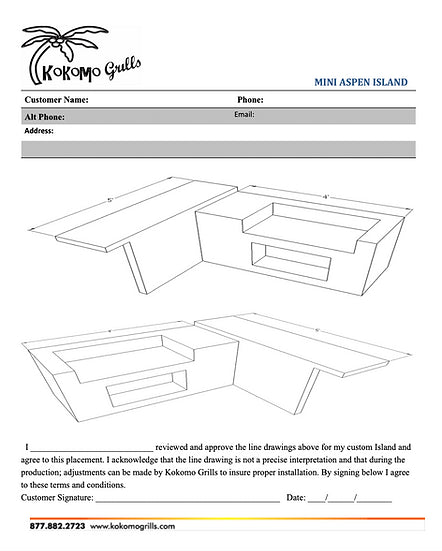 Havana L-Shape BBQ Island With Bar Seating and Built In BBQ Grill 4'x5' BBQ BBQ GRILL KoKoMo Grills   