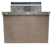 Panama 4' BBQ Island with 4 Burner Built In BBQ Grill BBQ GRILL KoKoMo Grills   