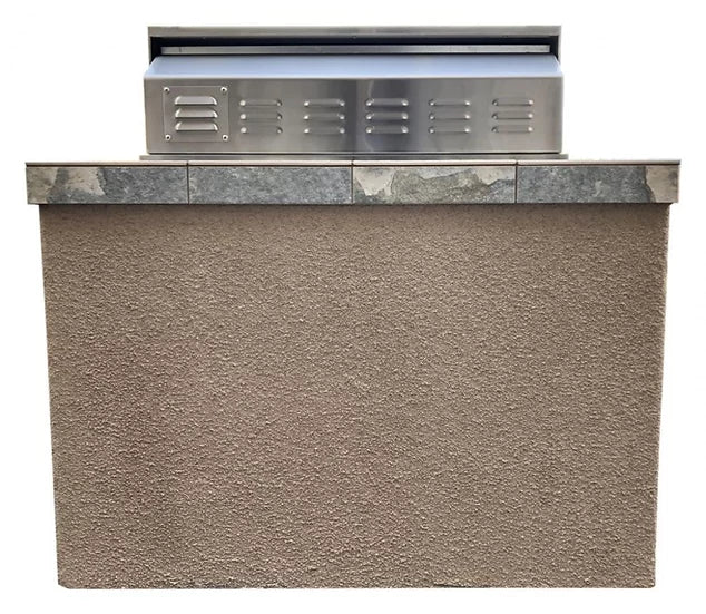 Panama 4' BBQ Island with 4 Burner Built In BBQ Grill BBQ GRILL KoKoMo Grills   