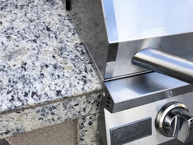 Fiji 4' BBQ Island with 4 Burner Built-In BBQ Grill BBQ GRILL KoKoMo Grills   