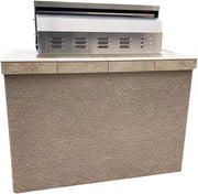 St. Martin 4' Charcoal Built In BBQ Island BBQ GRILL KoKoMo Grills   