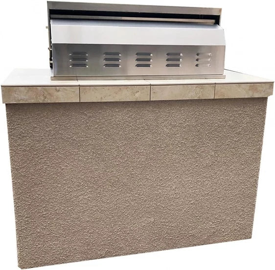 St. Martin 4' Charcoal Built In BBQ Island BBQ GRILL KoKoMo Grills   