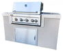 The Cayman 5' BBQ Island with 4 Burner Built In BBQ Grill BBQ GRILL KoKoMo Grills The Cayman 5' BBQ Island with 4 Burner Built In BBQ Grill. LPG  