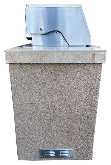 The Cayman 5' BBQ Island with 4 Burner Built In BBQ Grill BBQ GRILL KoKoMo Grills   