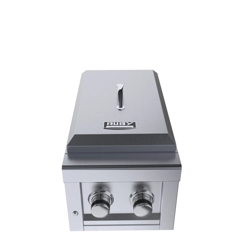 Ruby Series 13 Inch Slide in Versa Double Burner - Item No. SUN13VDB BBQ GRILL SunStone Barbecue Grills   