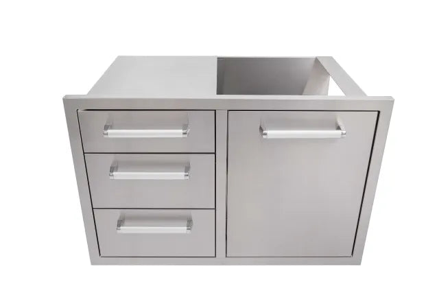 Whistler Triple Drawer & Trash Can Combo