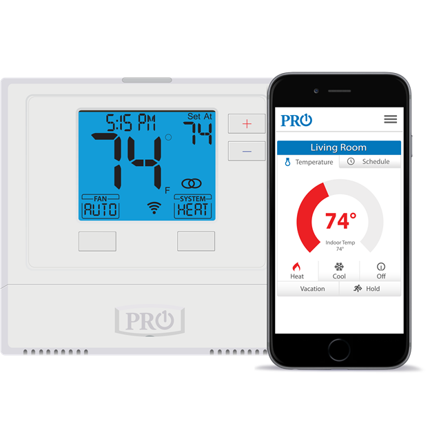 Pro1 IAQ T755 Touchscreen 3 Hot/2 Cold 7 Day Thermostat with 6-Inch Screen