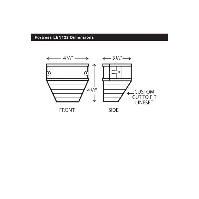 RECTORSEAL - 84107 - 931-LEN122W - 4.5" White End Fitting