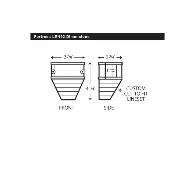 RECTORSEAL - 84007 - 931-LEN92W - 3.5" White End Fitting