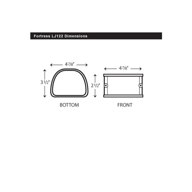 Rectorseal 84110 - Fortress LJ122W 4-1/2" White Coupler for Lineset Covers