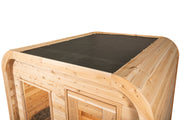 Dundalk Canadian Timber Luna White Cedar Outdoor Sauna | 2-4 People | Wood or Electric Heater  Dundalk Leisurecraft   