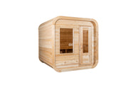 Dundalk Canadian Timber Luna White Cedar Outdoor Sauna | 2-4 People | Wood or Electric Heater  Dundalk Leisurecraft   