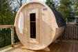 Dundalk 4 Person White Cedar Outdoor Sauna Harmony | 2-4 People | Wood or Electric Heater  Dundalk Leisurecraft   