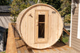 Dundalk 4 Person White Cedar Outdoor Sauna Harmony | 2-4 People | Wood or Electric Heater  Dundalk Leisurecraft   