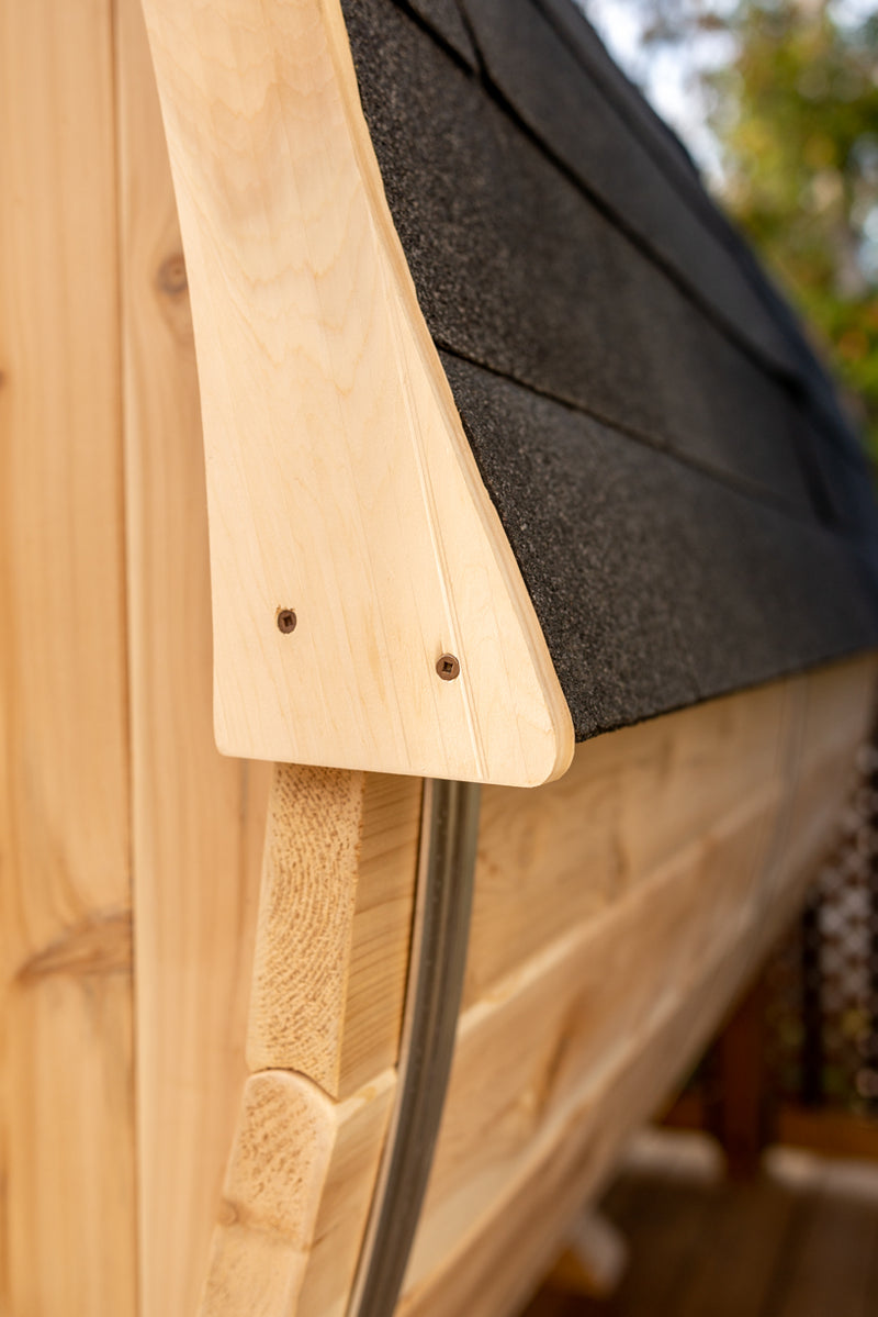 Dundalk 4 Person White Cedar Outdoor Sauna Harmony | 2-4 People | Wood or Electric Heater  Dundalk Leisurecraft   