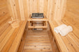 Dundalk 4 Person White Cedar Outdoor Sauna Harmony | 2-4 People | Wood or Electric Heater  Dundalk Leisurecraft   