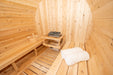 Dundalk 4 Person White Cedar Outdoor Sauna Harmony | 2-4 People | Wood or Electric Heater  Dundalk Leisurecraft   