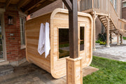 Dundalk Canadian Timber Luna White Cedar Outdoor Sauna | 2-4 People | Wood or Electric Heater  Dundalk Leisurecraft   