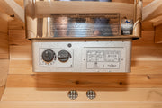 Dundalk Canadian Timber Luna White Cedar Outdoor Sauna | 2-4 People | Wood or Electric Heater  Dundalk Leisurecraft   