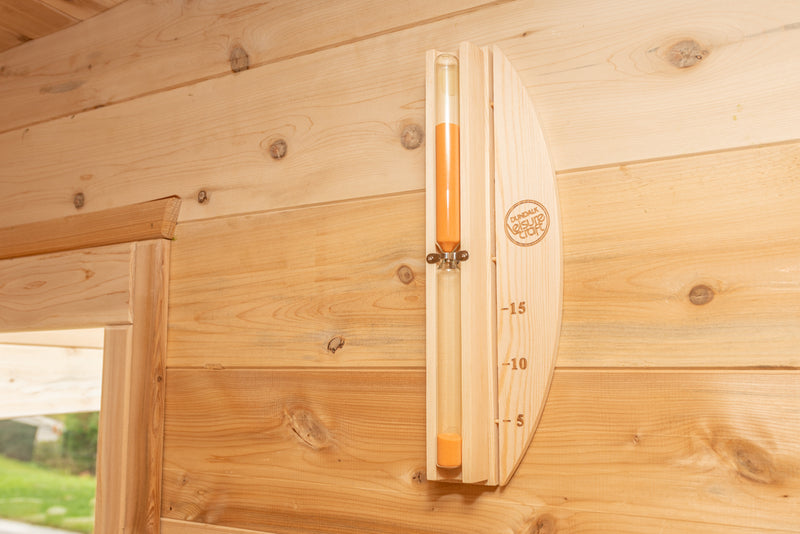 Dundalk Canadian Timber Luna White Cedar Outdoor Sauna | 2-4 People | Wood or Electric Heater  Dundalk Leisurecraft   