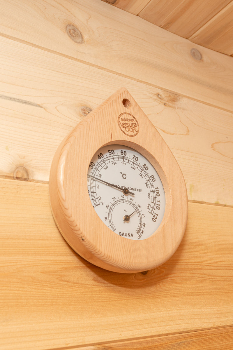 Dundalk Canadian Timber Luna White Cedar Outdoor Sauna | 2-4 People | Wood or Electric Heater  Dundalk Leisurecraft   