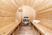 Dundalk 4 Person White Cedar Outdoor Sauna Harmony | 2-4 People | Wood or Electric Heater  Dundalk Leisurecraft   