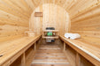 Dundalk 4 Person White Cedar Outdoor Sauna Harmony | 2-4 People | Wood or Electric Heater  Dundalk Leisurecraft   