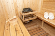 Dundalk 4 Person White Cedar Outdoor Sauna Harmony | 2-4 People | Wood or Electric Heater  Dundalk Leisurecraft   