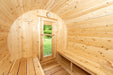 Dundalk 4 Person White Cedar Outdoor Sauna Harmony | 2-4 People | Wood or Electric Heater  Dundalk Leisurecraft   