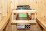 Dundalk 4 Person White Cedar Outdoor Sauna Harmony | 2-4 People | Wood or Electric Heater  Dundalk Leisurecraft   