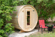 Dundalk 4 Person White Cedar Outdoor Sauna Harmony | 2-4 People | Wood or Electric Heater  Dundalk Leisurecraft   