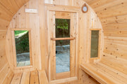 Dundalk Canadian Timber White Cedar Tranquility Outdoor | 2-4 People | Wood or Electric Heater sauna Dundalk Leisurecraft   