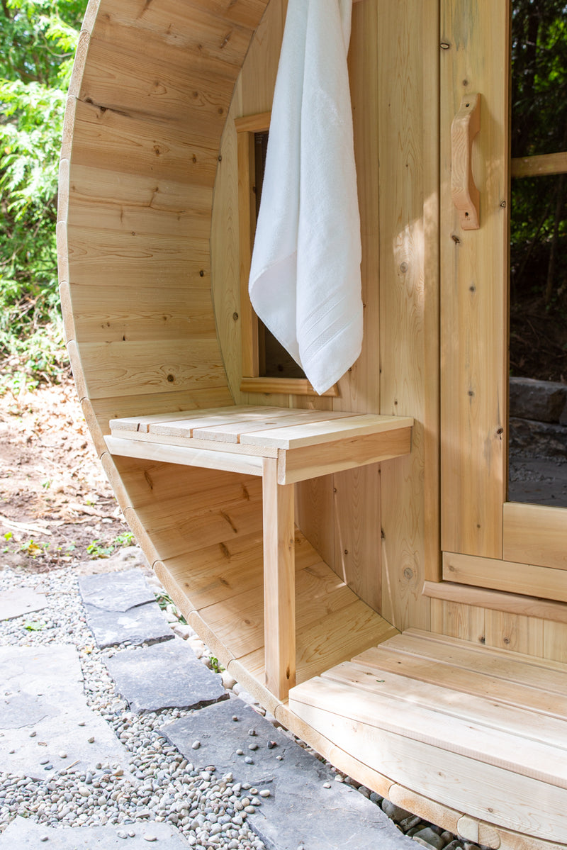 Dundalk Canadian Timber White Cedar Tranquility Outdoor | 2-4 People | Wood or Electric Heater sauna Dundalk Leisurecraft   