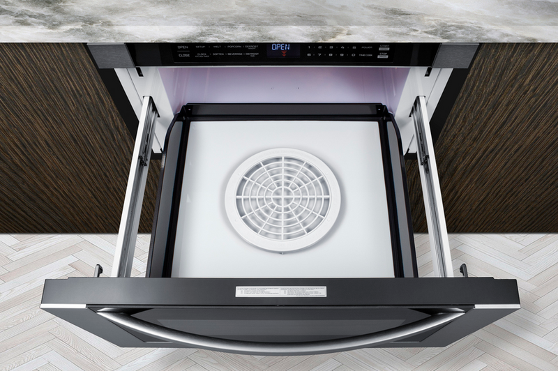 Summit 24" Wide Built-In Drawer Microwave Refrigerator Accessories Summit Appliance   