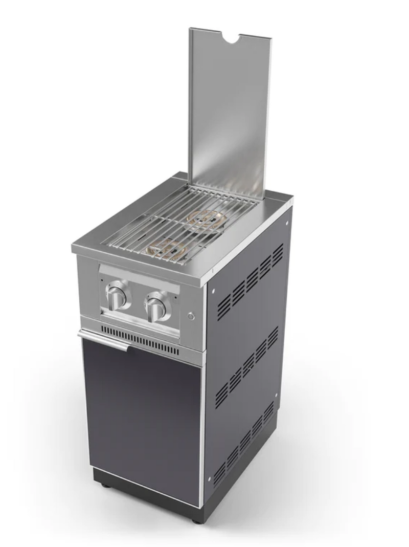 Outdoor Kitchen Stainless Steel Platinum Dual Side Burner BBQ GRILL New Age   