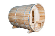 Dundalk Canadian Timber White Cedar Serenity Outdoor Sauna | 2-4 People | Wood or Electric Heater  Dundalk Leisurecraft   