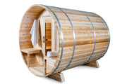Dundalk Canadian Timber White Cedar Serenity Outdoor Sauna | 2-4 People | Wood or Electric Heater  Dundalk Leisurecraft   