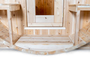 Dundalk Canadian Timber White Cedar Serenity Outdoor Sauna | 2-4 People | Wood or Electric Heater  Dundalk Leisurecraft   