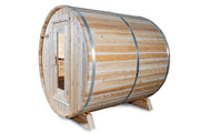 Dundalk 4 Person White Cedar Outdoor Sauna Harmony | 2-4 People | Wood or Electric Heater  Dundalk Leisurecraft   