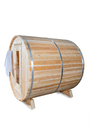 Dundalk 4 Person White Cedar Outdoor Sauna Harmony | 2-4 People | Wood or Electric Heater  Dundalk Leisurecraft   